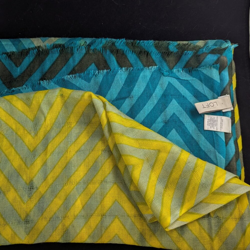 Ann Taylor LOFT Chevron Stripe Scarf